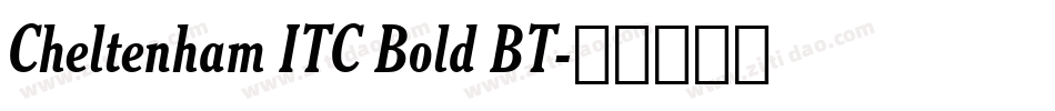 Cheltenham ITC Bold BT字体转换